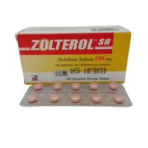 Zolterol SR 100mg Tab 10sx10 [Diclofenac] (1's)