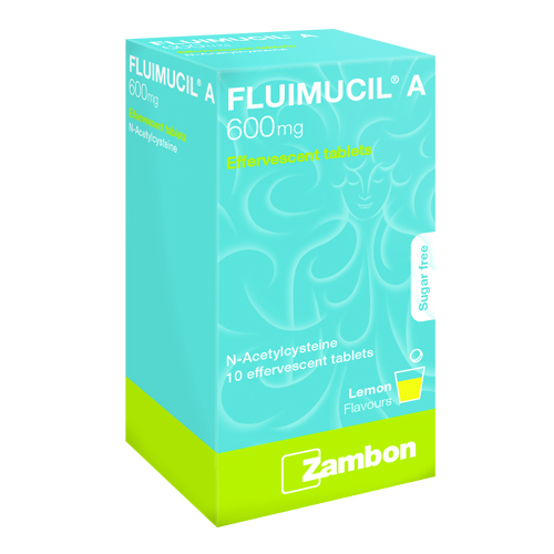 Fluimucil 600MG Effervescent Tab (10's)