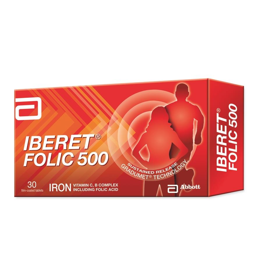 Iberet Folic 500 Filmtab (30's)