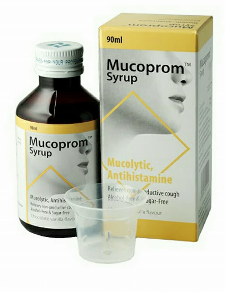 Mucoprom 100MG/2.5MG/5ML Syrup (90ML)
