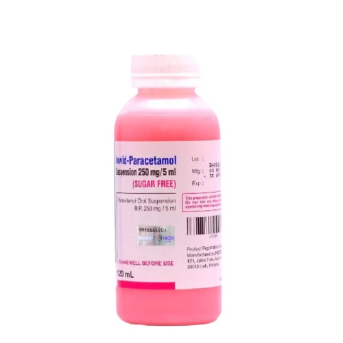Paracetamol 250MG Susp (120ML) Strawberry (HV)