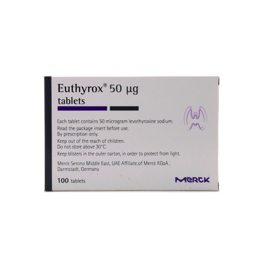 Euthyrox 50MCG Tab (100's)