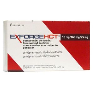 Exforge HCT 10/160/25 MG Tab (28's)