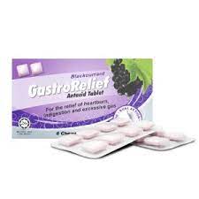 Gastrorelief Antacid Tab - Blackcurret 2*8S