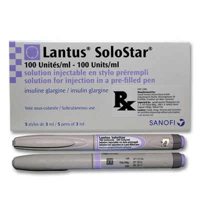 Lantus Solostar 100IU/ML 5'S