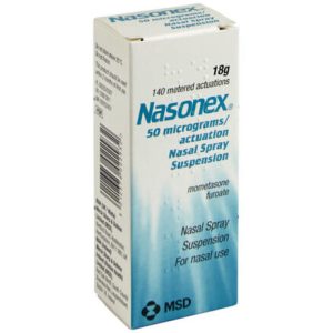 Nasonex AQ 50MCG Nasal Spray (60 DOSE)