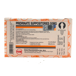 Pridrinate Suppository 50MG (100's)