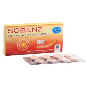 Sobenz Lozenge Orange 16s [Benzydamine Hydrochloride] (1's)