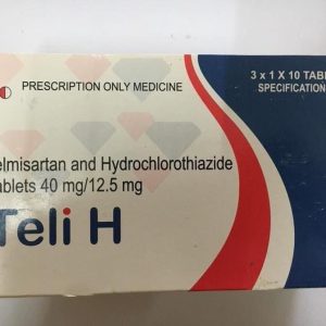 Teli H Tab 40mg/12.5mg 10sx6 [Telmisartan/Hydrochlorothiazide] (1's)
