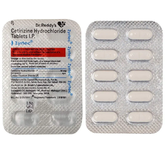 Zyrtec 10mg Tablet (10's)